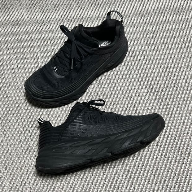 [270mm] Hoka 호카 본디6 블랙 런닝화
