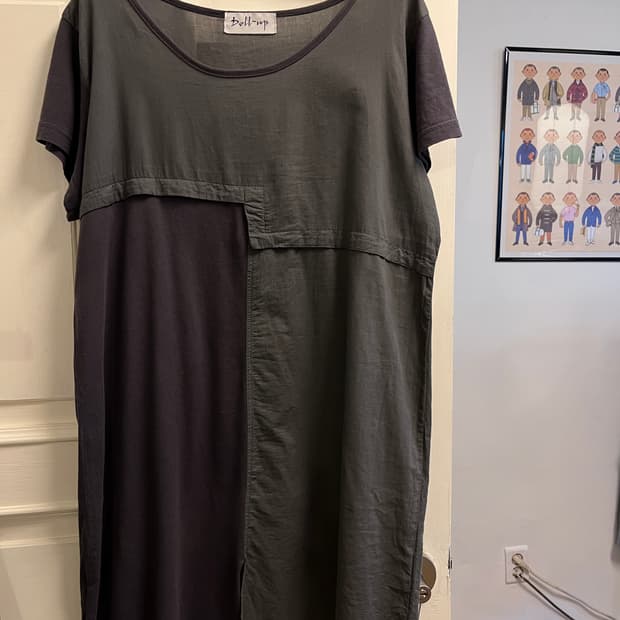 grey patchwork onepiece