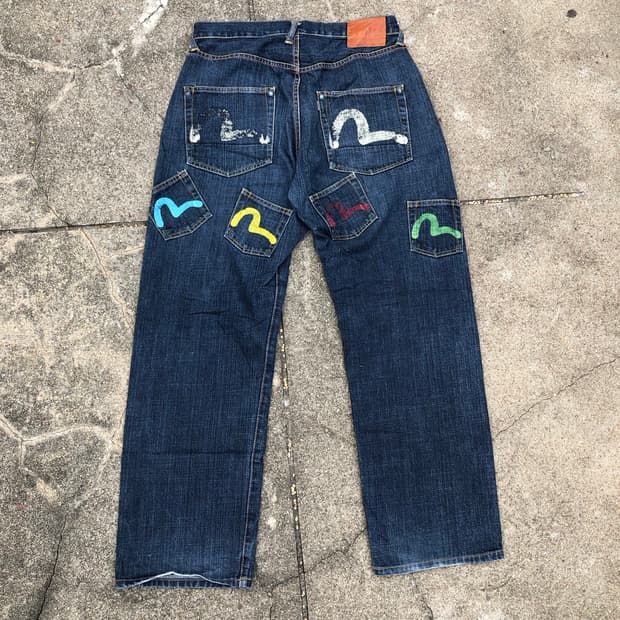 [33] 에비수 멀티포켓 셀비지 데님 팬츠