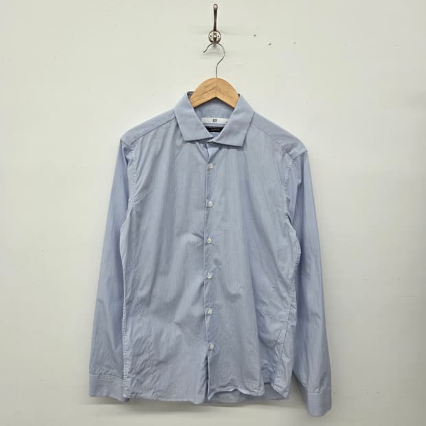 지오송지오 하늘색 스트라이프 셔츠 남성L