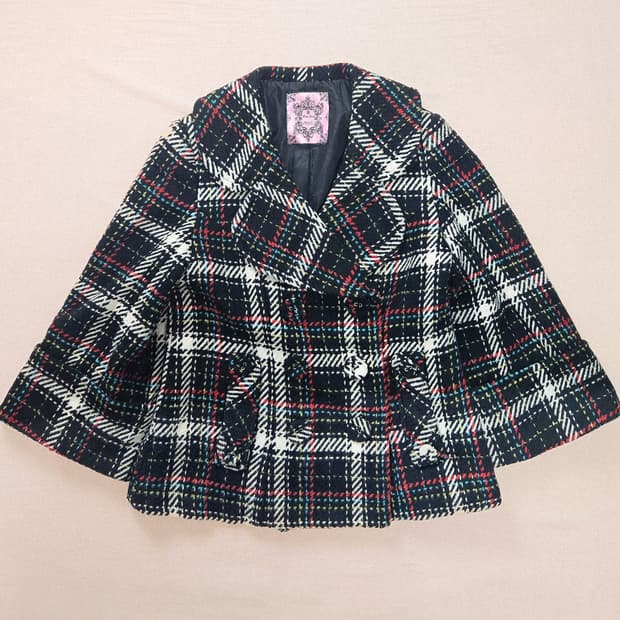 허니번치 하이틴 y2k 걸리시 하프코트