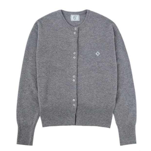 노컨텐츠 캐시미어 울 가디건 멜란지 그레이