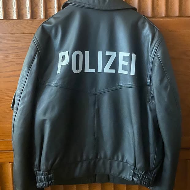 독일경찰 가죽자켓