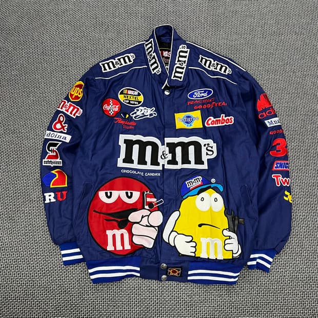 나스카 m&m’s 자수패치 레이싱 자켓
