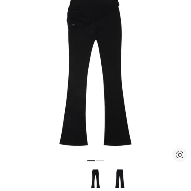 보헤미안 서울 베이직 폴디드 부츠컷 팬츠 블랙