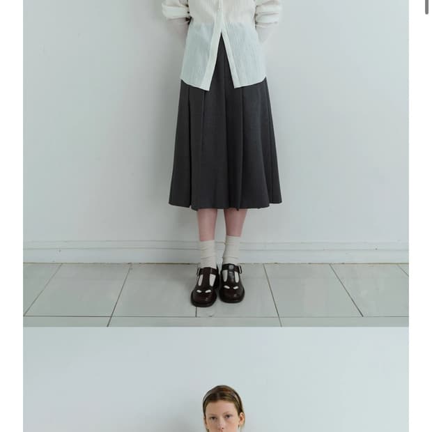 아우브아워 블라우스 화이트