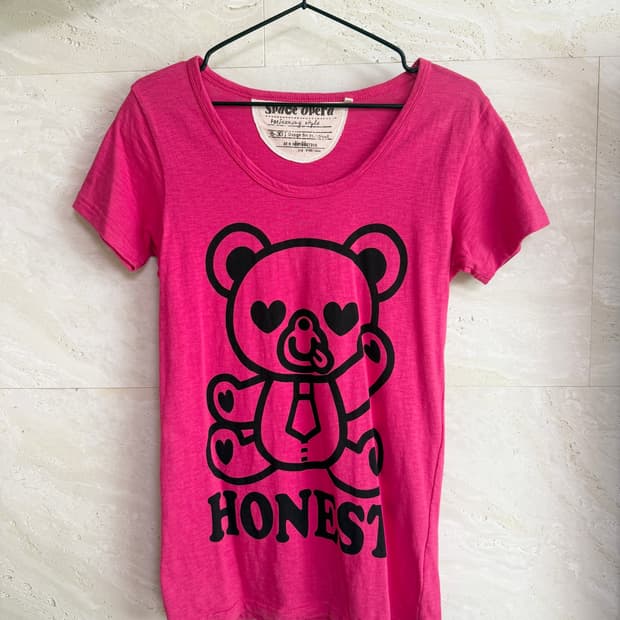 gyaru pinkbear slim short sleeve