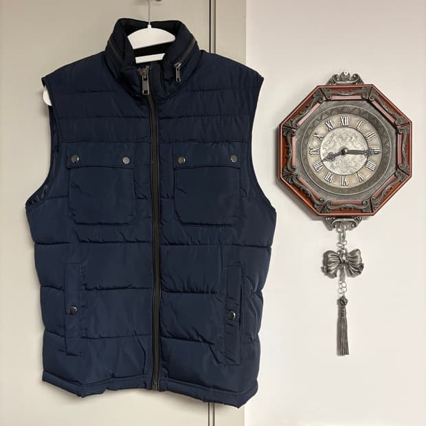 자라 패딩 조끼 남성 m 95