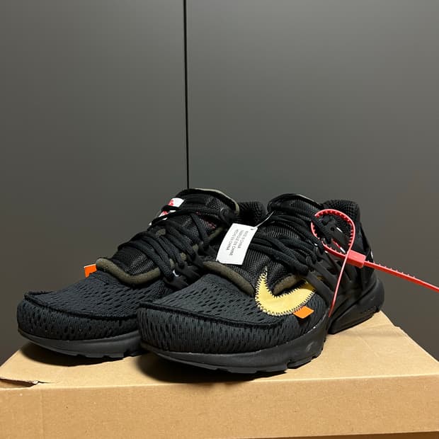 나이키 X 오프화이트 프레스토 V2 블랙 (나코택)