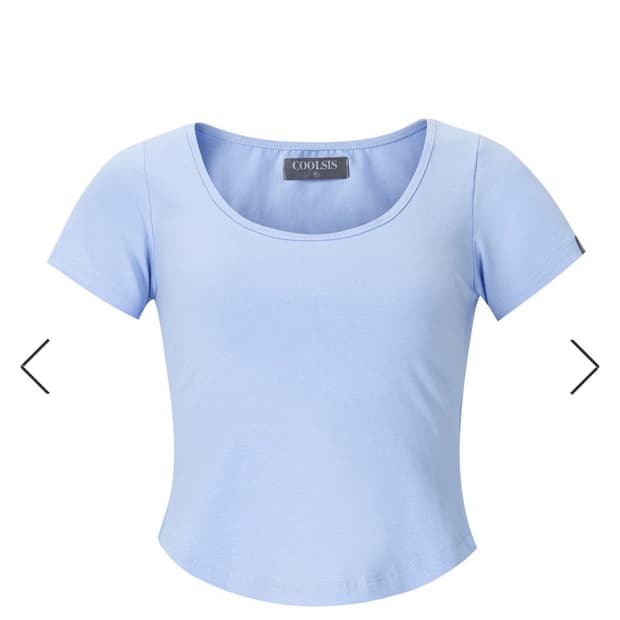 쿨시스 베이지 크롭 탑 CS C-BASIC CROP TOP-013 (BL