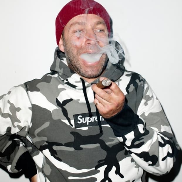 슈프림 스노우카모 박스로고 후드티