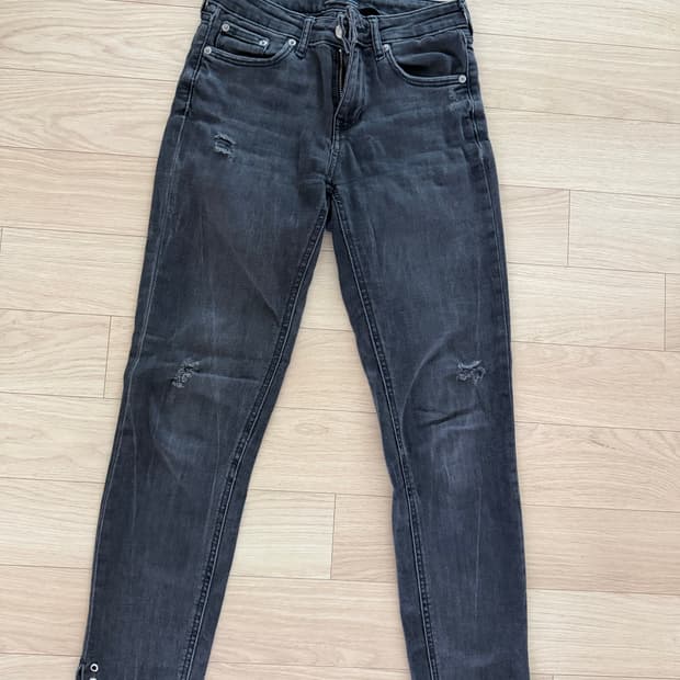 ZARA WOMAN 블랙 데님 팬츠 사이즈 34