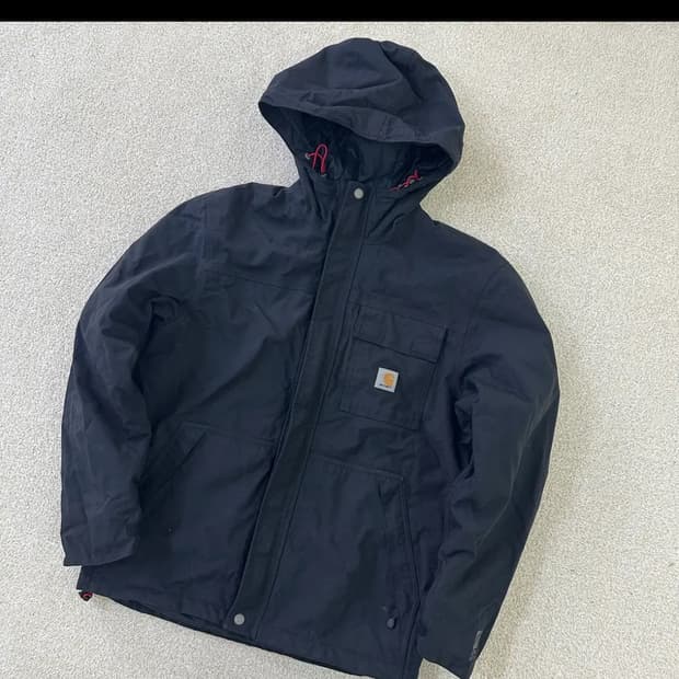 칼하트 패딩 자켓 블랙 