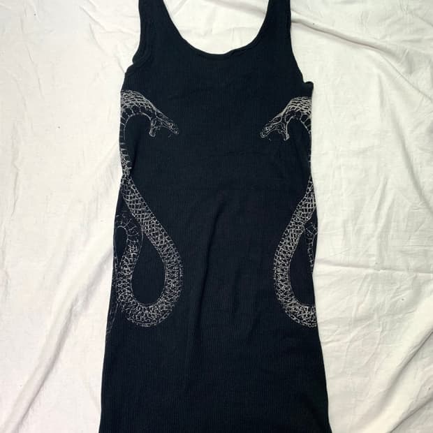Sly snake print tank top 
