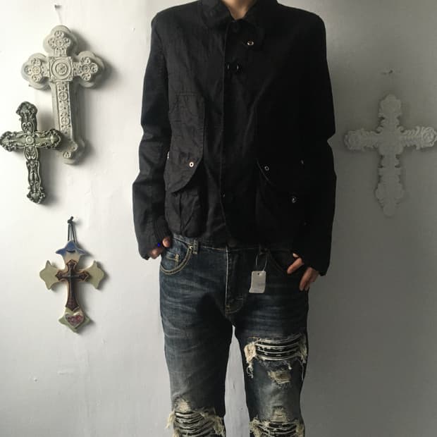 Belted cotton jacket