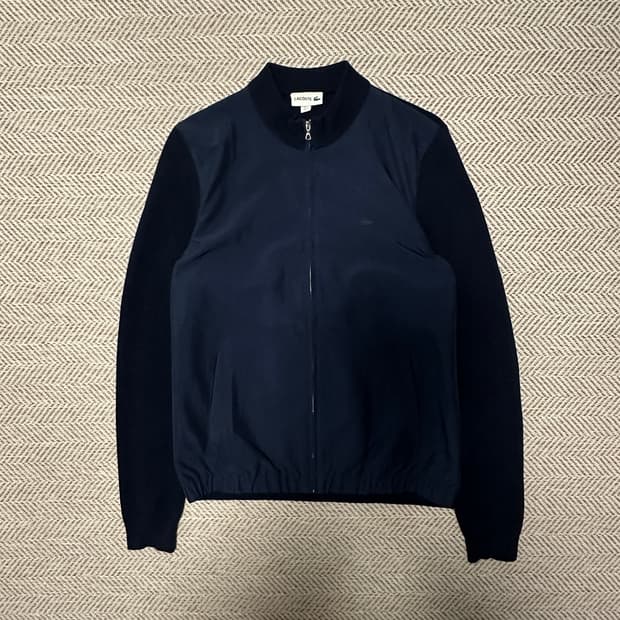 LACOSTE knit zipup jacket