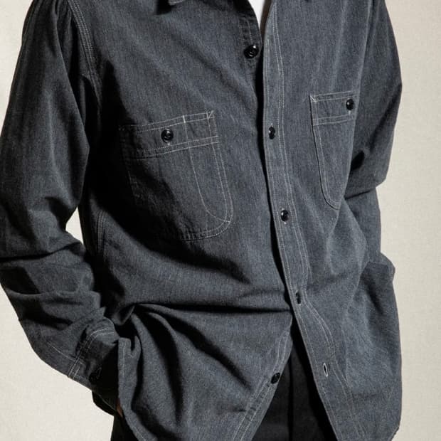 밀리토라 lot. 206 샴브레이 셔츠 그레이 14 1/2