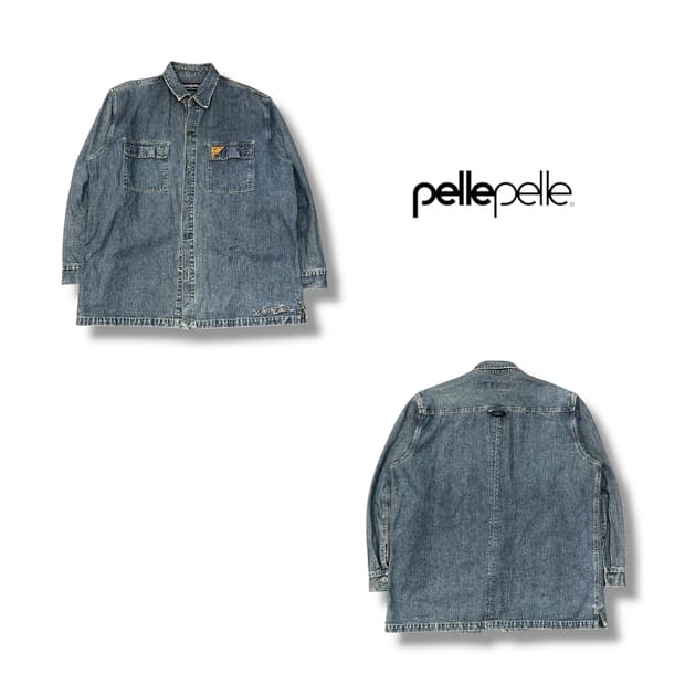  펠레펠레 데님 셔츠 y14276