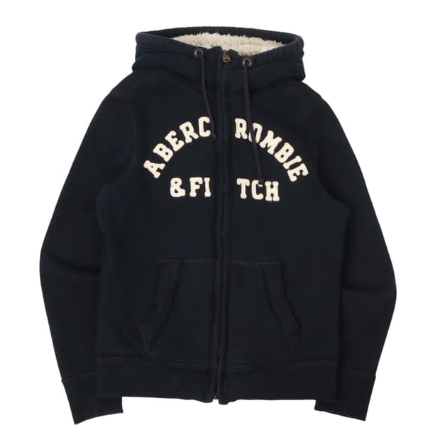 아베크롬비 아치로고 쉐르파 후드집업