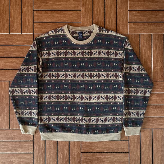 90‘s Lands’ End USA made native sweats
