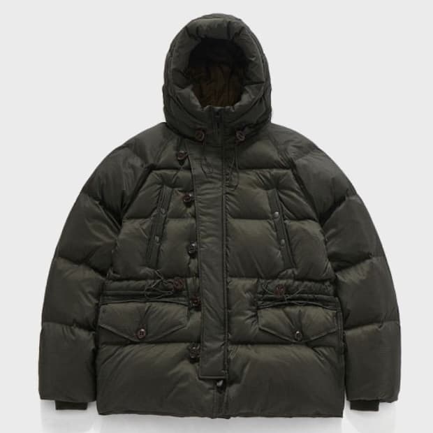 24fw 이스트로그 원드스톰 다운 올리브립스탑 m