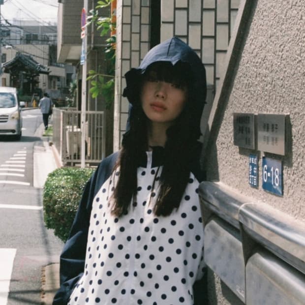 로액슈얼 도트 나그랑 윈드브레이커 네이비