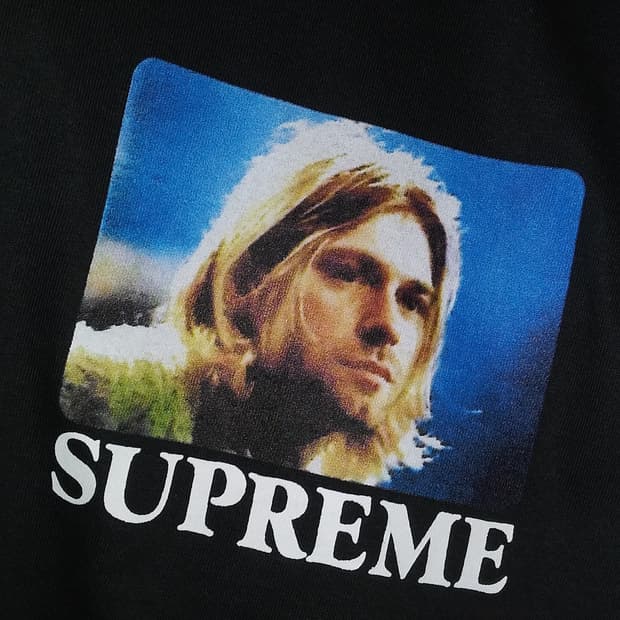 슈프림 커트 코베인 반팔 L 블랙