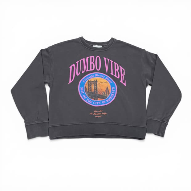 우먼M JSNY 질스튜어트뉴욕 차콜 맨투맨