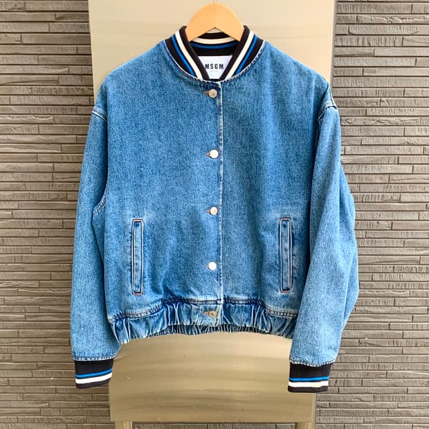 MSGM 데님 블루종 자켓