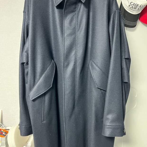 울테리어 슈퍼파인 라이트멜튼 필드코트 네이비 4사이즈