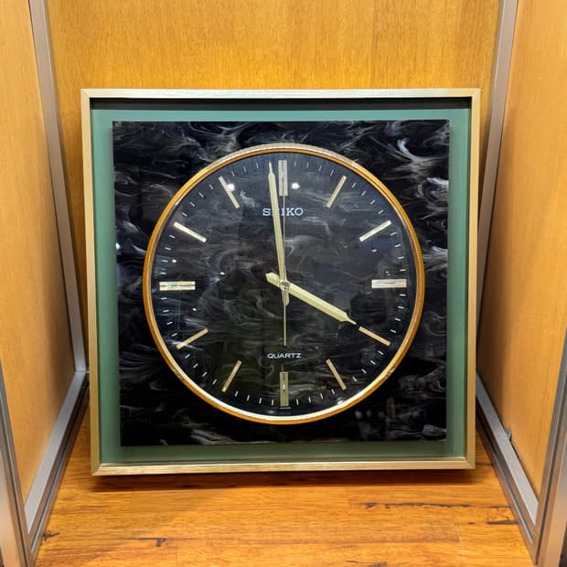 SEIKO Vintage Marble Wall Clock