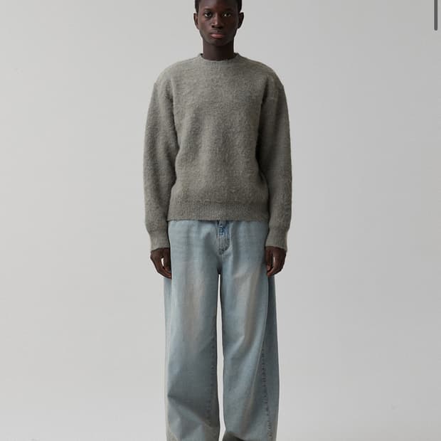 (3) 파브레가 오슬로 모헤어 니트 (더스티 그린)