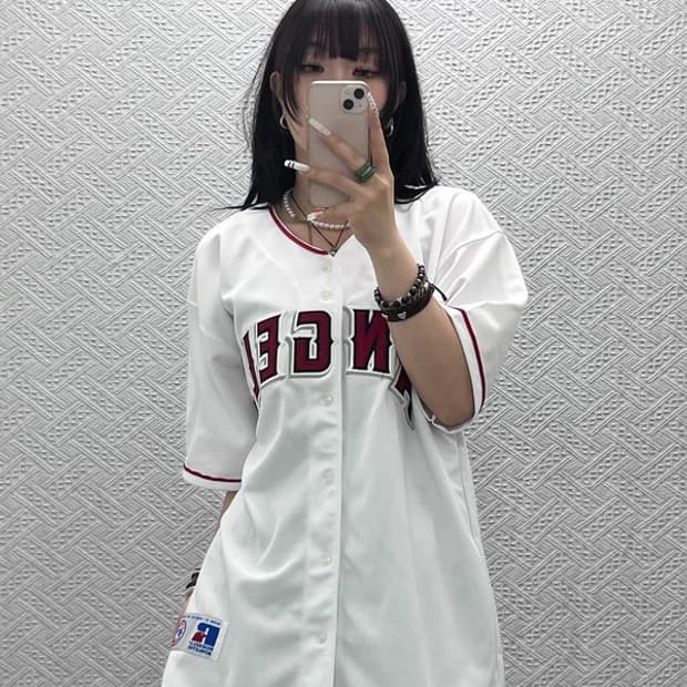 러셀 LA에인절스 홈 유니폼 져지 반팔티 L C10996