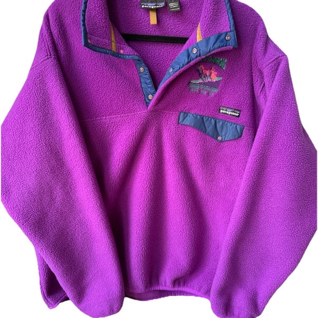 90s 파타고니아 신칠라 스냅-T 커스텀 퍼플/블루 자메이카