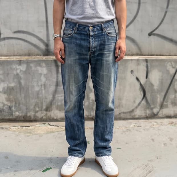 34~35/ 버버리 브릿 페이딩 데님팬츠