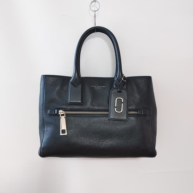 MARC JACOBS 마크제이콥스 천연소가죽 사각 오픈형 토트백
