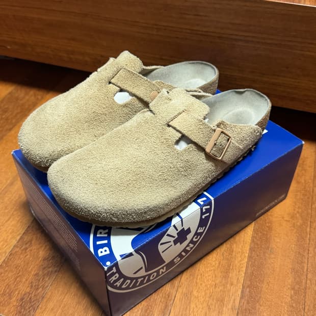 버켄스탁 보스턴 라떼크림 컬러 280