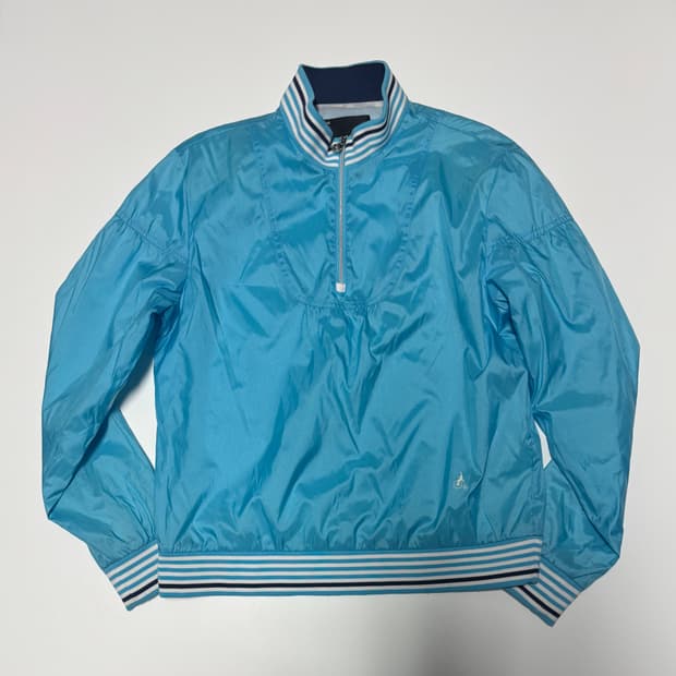 여성 빈폴 골프 나일론 반집업 티셔츠 M