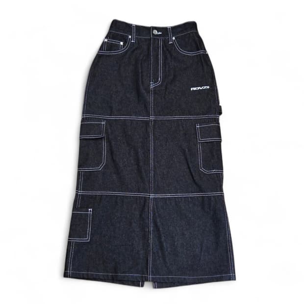 신품급] RDVZ 스티치 카펜터 데님 스커트 (S)
