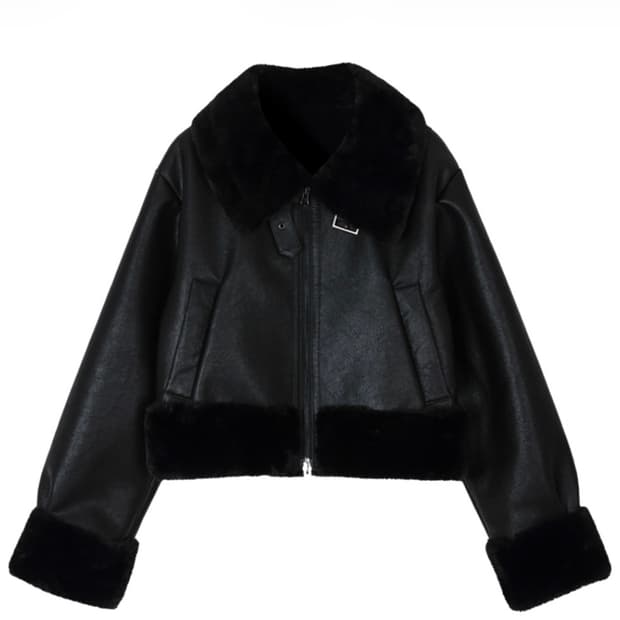 보헤미안 서울 하이넥 무스탕