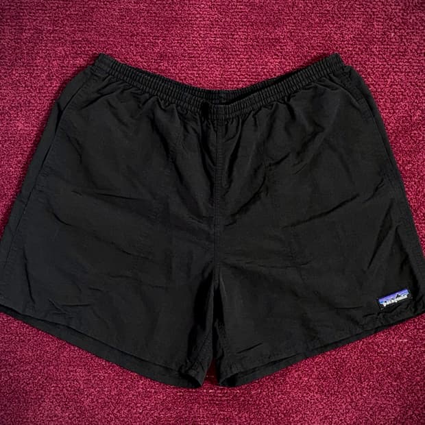 파타고니아 블랙 배기스 반바지 L