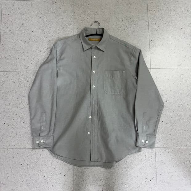 프리즘웍스 옥스포드 오버사이즈 셔츠 그레이