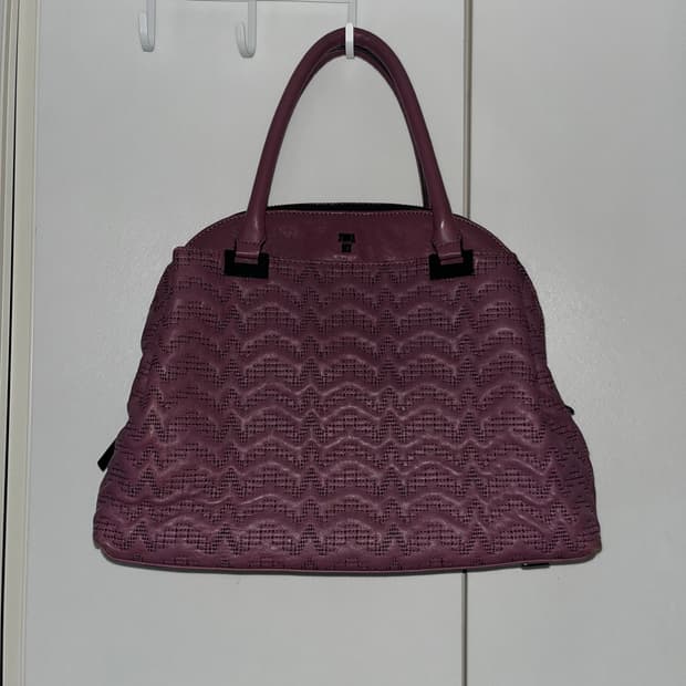 [ANNA SUI] vintage purple 레더백