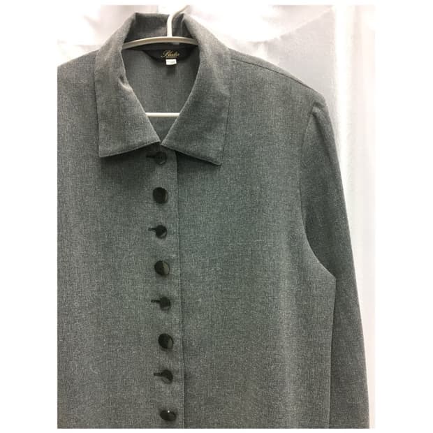 일본 빈티지 그레이 버튼 셔츠