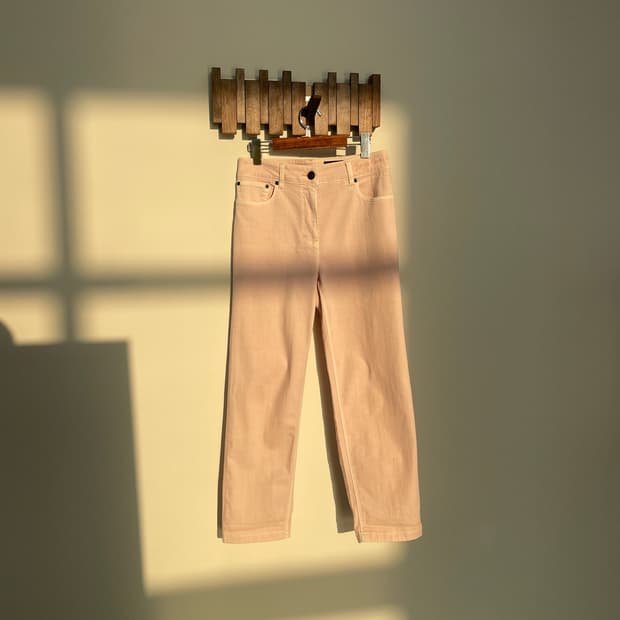 랑방 핑크 데님 팬츠