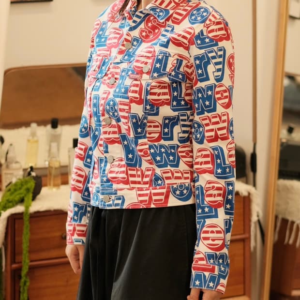 히스테릭글래머 멀티 데님 자켓