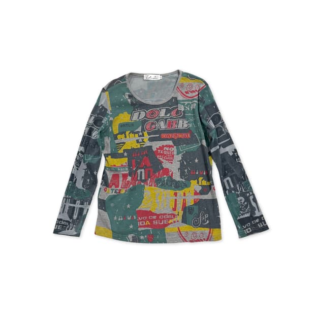 Loline 그래픽 메쉬 롱슬리브