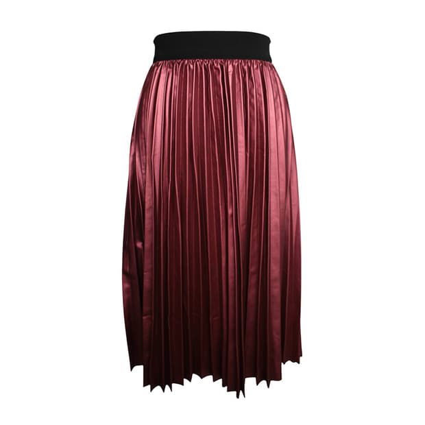 막스앤코 마르살라 페이크레더 플리츠 밴딩스커트 55