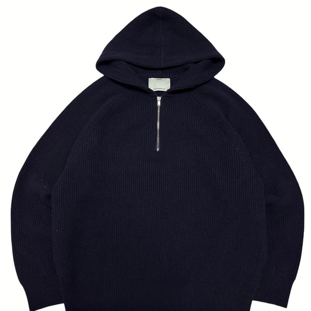 포터리 네이비 니트 후드 2사이즈