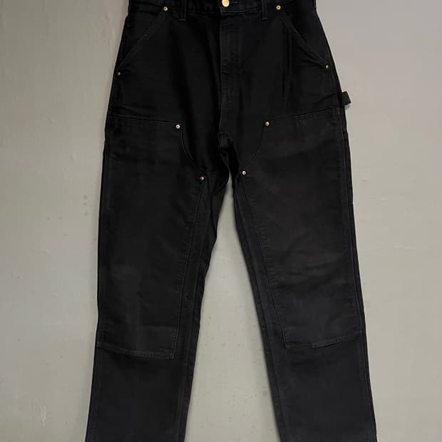 칼하트 US 더블니 블랙 31x32